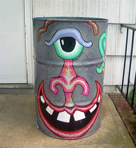 Trash Can Street Art | Upcycle Art