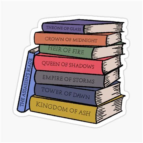 Throne Of Glass Stickers For Sale Throne Of Glass Print Stickers Aesthetic Stickers