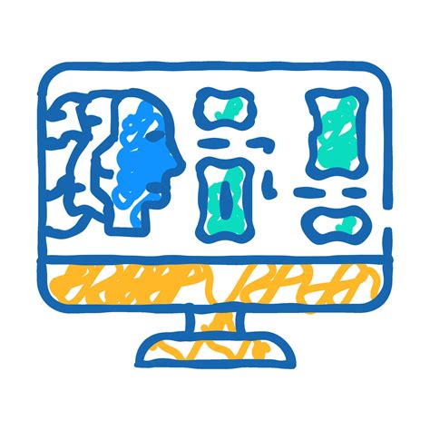 ai routing autonomous delivery icon doodle illustration 49840343 Vector