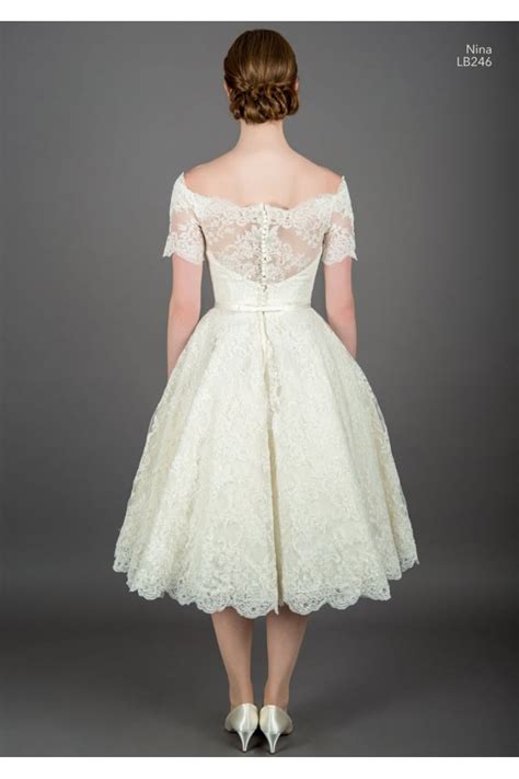 1950s Short And Tea Length Wedding Dresses Uk