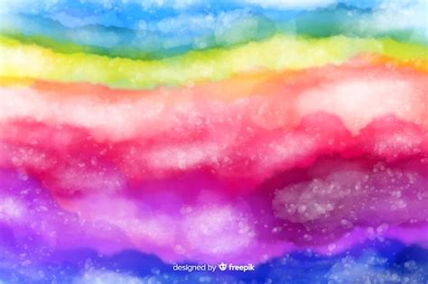 Free Vector Rainbow In Tie Dye Style Background