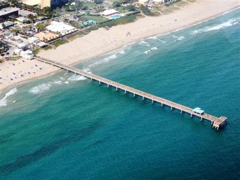 Aerial View Of The Deerfield Beach Pier Picture Of Deerfield Beach