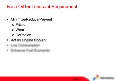 Solution Base Oil Pertamina Studypool