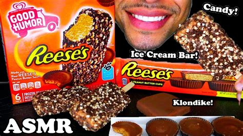 Asmr Reeses Peanut Butter Cups Pieces Ice Cream Chocolate Klondike