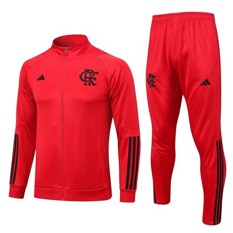 Kit Agasalho Adidas Flamengo Vermelho