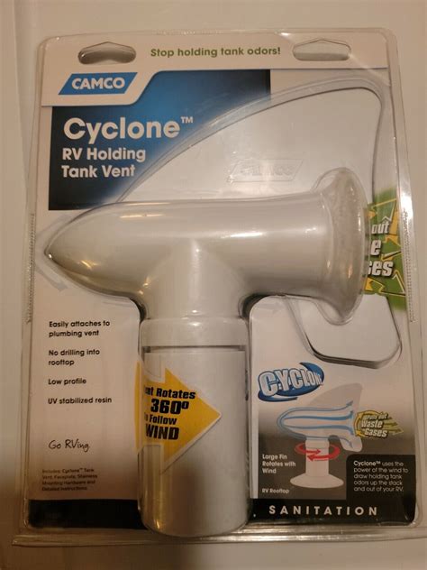 Camco Cyclone Rotating Sewer Plumbing Vent Rids Odors White 40595 Ebay