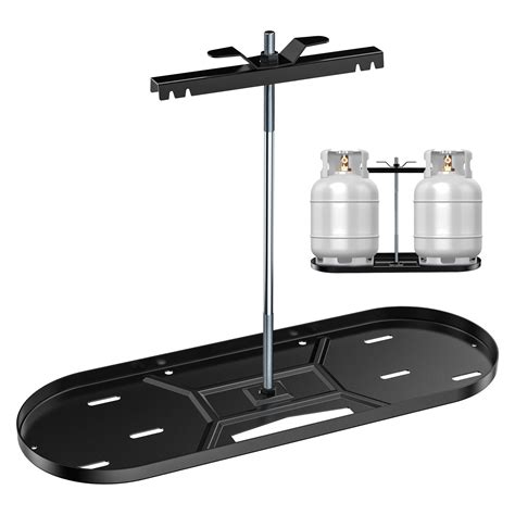 skyflame steel rv dual propane tank mounting rack   lbs tanks