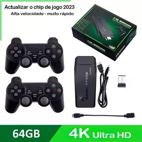 Vídeo Game Console Box Stick 4k 2 Controles Sem Fio MercadoLibre