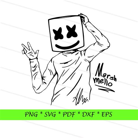 Marshmello Dabbing Logo Pack Marshmello Svg Png Bundle Dj Etsy