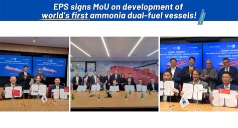 EPS Signs MoUs On Development Of Worlds First Ammonia Dual Fuel