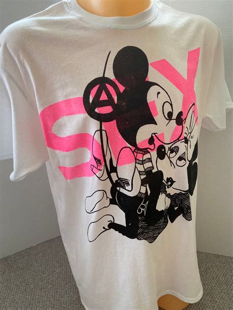 Punk Mickey Minnie Mouse Sex Tshirt Seditionaries Cartoon Etsy