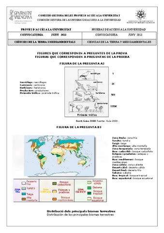 A Ciencias De La Tierra Y Medioambientales A Junio Anexo Pdf