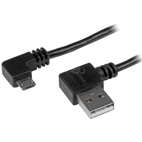 Cable De 1m Micro USB Con Conector Acodado A La Derecha StarTech