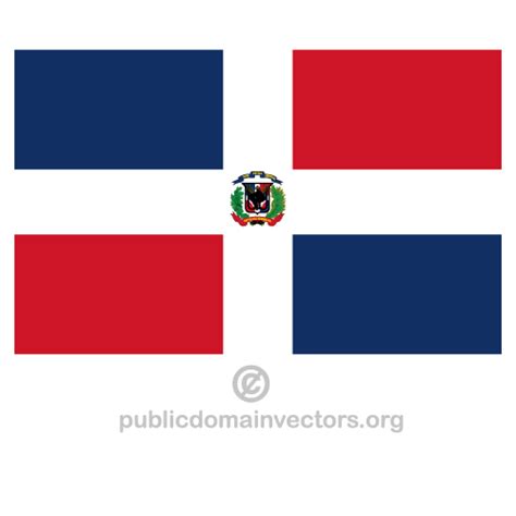 Dominican Republic Vector Flag | Public domain vectors