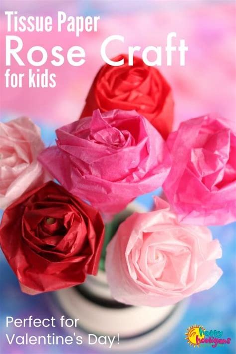 Tissue Paper Flowers For Kids