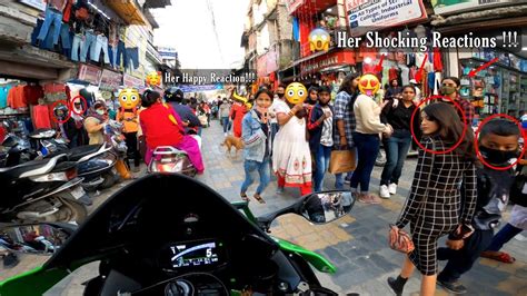 Girls Shocking Reactions Best Market Reactions And Road Reactions