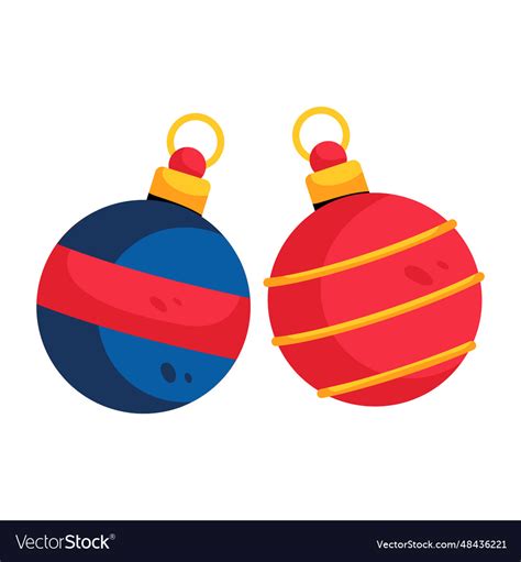 Christmas baubles Royalty Free Vector Image - VectorStock