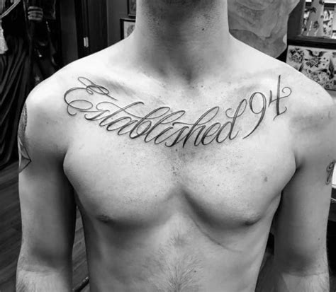 30 Est Tattoo Designs For Men Birth Year Ink Ideas