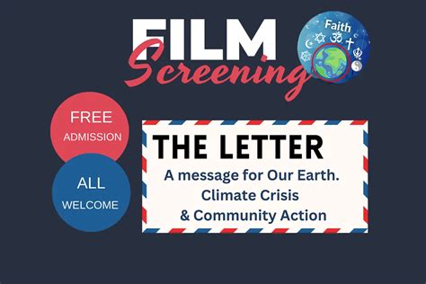 The Letter A Message For Our Earth Free Film Screening By Faith