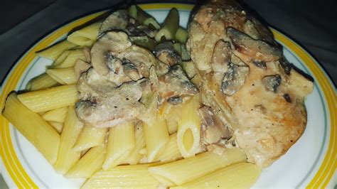 Filets De Poulet La Cr Me Et Aux Champignons Recette Facile Rapide