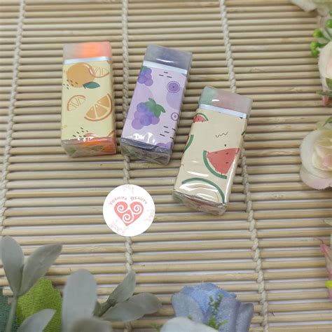 Jual Penghapus Pensil Motif Buah Fruits Eraser Penghapus Lucu