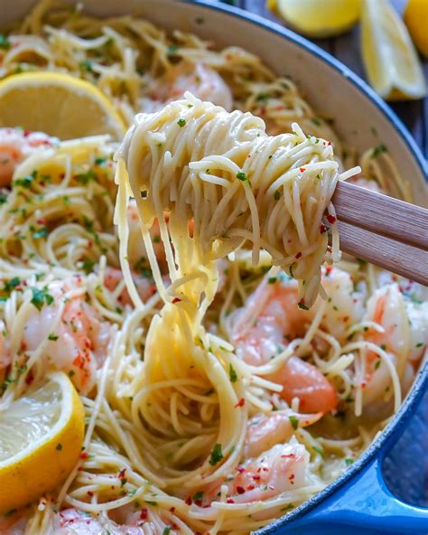 Garlic Shrimp Scampi With Angel Hair Pasta