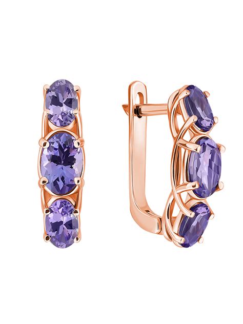 NIAGARA JEWELRY Серьги с танзанитами — купить в интернет-магазине OZON ...