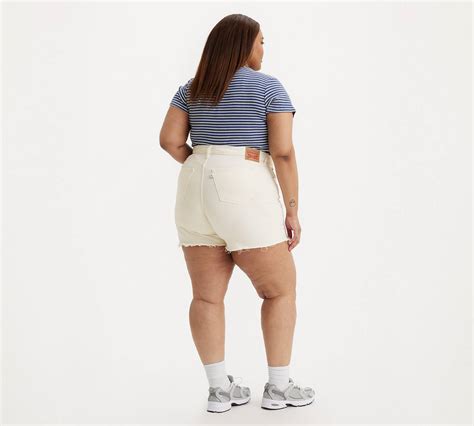 501® Original High Rise Shorts Plus Size White Levis® Ca