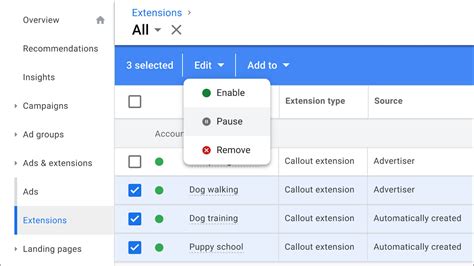 Changes Coming To Google Ads Automated Extensions