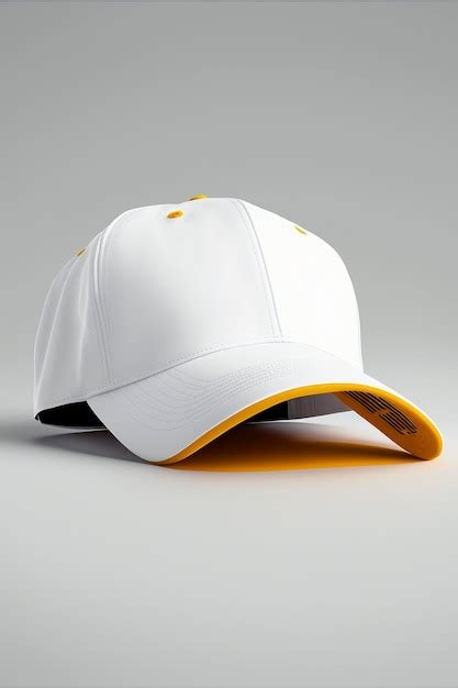 Premium Photo Blank Baseball Cap Mockup Template For Branding On White