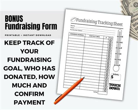 Editable Football Fundraiser Template Easy Football Fundraiser Flyer