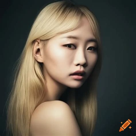 Portrait Of A Blonde Asian Woman On Craiyon