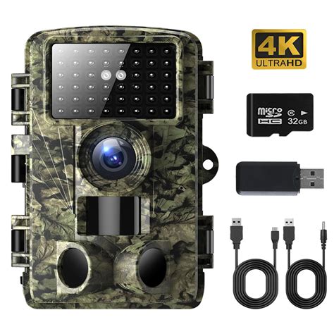 Trail Camera 4K 48MP Game Camera With Night Vision 0 05s Trigger