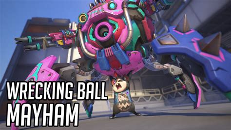 Wrecking Ball Mayham Skin Showcase Overwatch Youtube