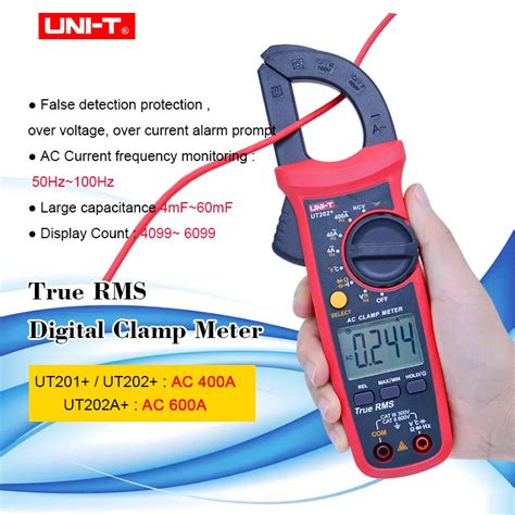 Uni T True Rms Digital Clamp Meter Ut Ut Ut A Ac Dc Current