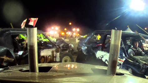 2013 Lindsay Fall Brawl Pro Stock Demolition Derby In Car Camera 121