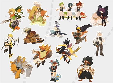 Pokemon Gym Leaders Elite 4 And Champion From Black And White