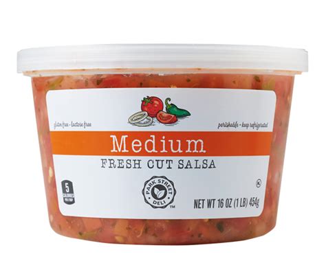 Fresh Cut Mild Medium Or Hot Salsa Park Street Deli Aldi Us