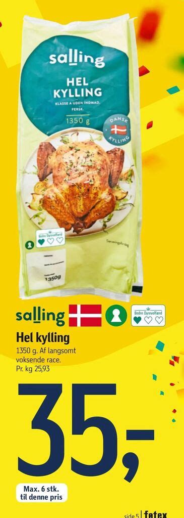 Hel kylling tilbud hos Føtex