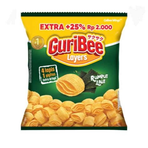 Jual GURIBEE LAYERS RASA RUMPUT LAUT 1 RENCENG ISI 10 PCS Shopee