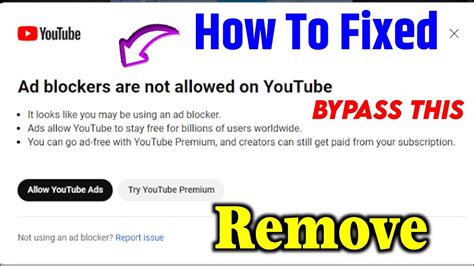 Ad Blockers Are Not Allowed On Youtube Fix Ad Blockers Are Not