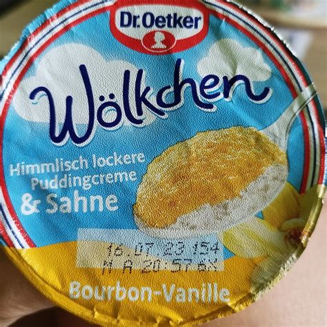 Wölkchen Puddingcreme Sahne Bourbon Vanille Dr Oetker kalorie kJ a