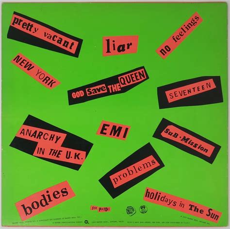 Sex Pistols Fully Autographed Never Mind The Bollocks Lp With Photograph Of Signing