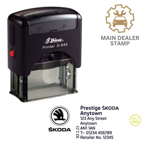 Skoda Main Dealer Service Stamp Stamps Direct Ltd