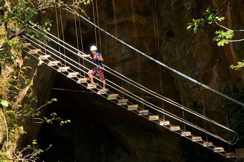 Canyon Canopy Tour Zip Line Rappel Rock Climbtarzan Swing Hanging