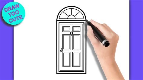 How To Draw A Door Easy Step By Step Draw Door Htdraw Youtube