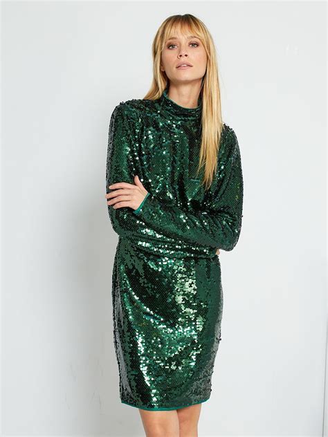 Robe à sequins vert Kiabi 39 00