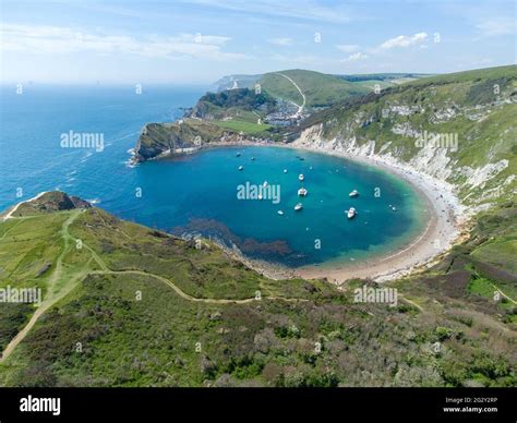 Lulworth Cove Aerial Hi Res Stock Photography And Images Alamy