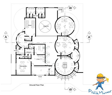 Anaokulu Projesi AutoCAD DWG Pislik Mimar