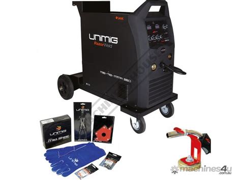 New Unimig Welders Razor 250 Compact Inverter Multi Function Welder Mig